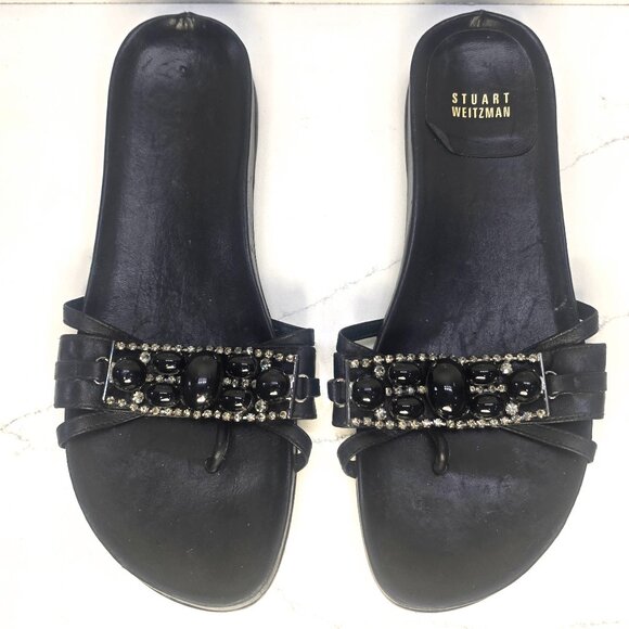 Stuart Weitzman Slip-on Thong Sandals - Picture 1 of 4